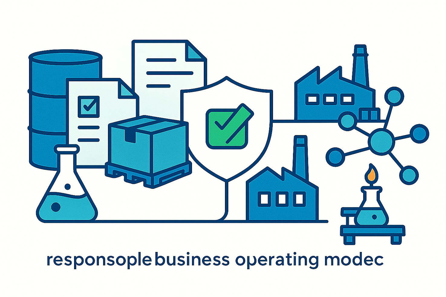 Darstellung der Lieferantenqualifizierung, Qualitätssicherungs-Freigabe, regulatorischer Dokumentation, Logistik und des technischen Supports in der Feinchemie